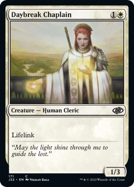 Daybreak Chaplain from J22 #171, Magic: The Gathering card