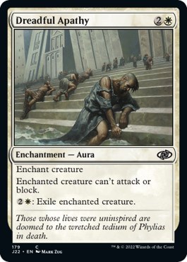 Dreadful Apathy from J22 #179, Magic: The Gathering card