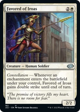Favored of Iroas from J22 #182, Magic: The Gathering card