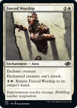 Forced Worship from J22 #185, Magic: The Gathering card