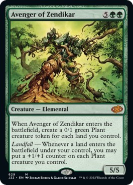 Avenger of Zendikar from J22 #629, Magic: The Gathering card