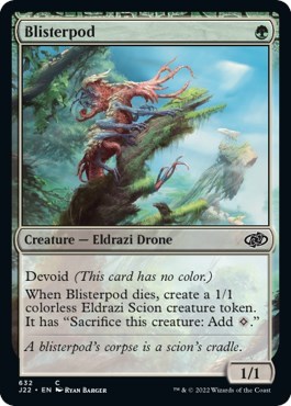 Blisterpod from J22 #632, Magic: The Gathering card