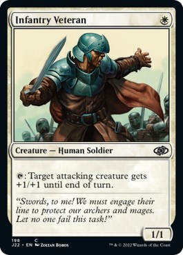 Infantry Veteran from J22 #198, Magic: The Gathering card