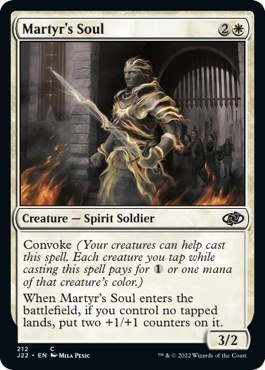 Martyr's Soul from J22 #212, Magic: The Gathering card