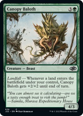 Canopy Baloth from J22 #638, Magic: The Gathering card