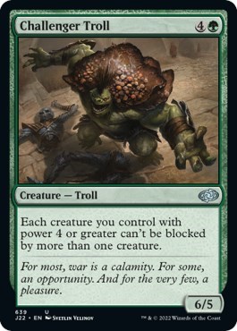 Challenger Troll from J22 #639, Magic: The Gathering card