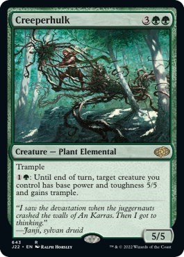 Creeperhulk from J22 #643, Magic: The Gathering card