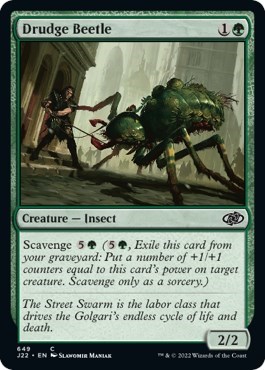 Drudge Beetle from J22 #649, Magic: The Gathering card