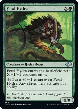 Feral Hydra from J22 #658, Magic: The Gathering card