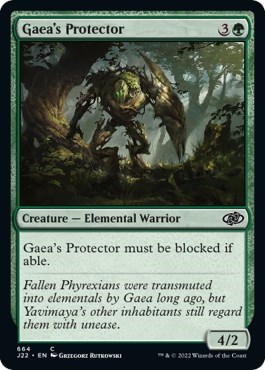 Gaea's Protector from J22 #664, Magic: The Gathering card
