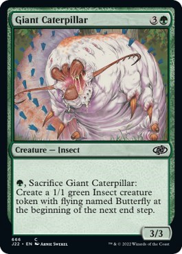 Giant Caterpillar from J22 #666, Magic: The Gathering card