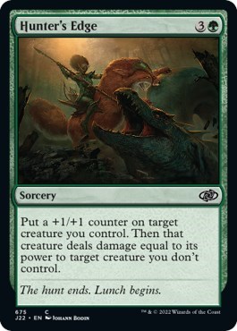 Hunter's Edge from J22 #675, Magic: The Gathering card