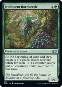 Iridescent Hornbeetle - Jumpstart 2022 - Magic: The Gathering card
