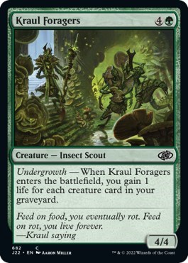 Kraul Foragers from J22 #682, Magic: The Gathering card