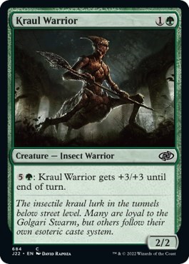 Kraul Warrior from J22 #684, Magic: The Gathering card