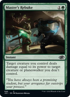 Master's Rebuke from J22 #689, Magic: The Gathering card