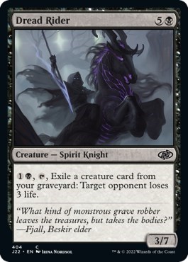 Dread Rider from J22 #404, Magic: The Gathering card