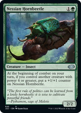 Nessian Hornbeetle from J22 #695, Magic: The Gathering card