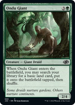 Ondu Giant from J22 #698, Magic: The Gathering card