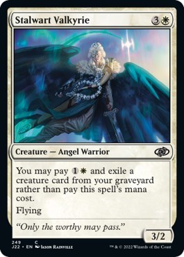 Stalwart Valkyrie from J22 #249, Magic: The Gathering card