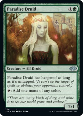 Paradise Druid from J22 #704, Magic: The Gathering card
