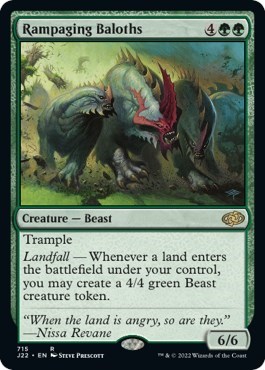 Rampaging Baloths from J22 #715, Magic: The Gathering card