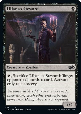 Liliana's Steward from J22 #436, Magic: The Gathering card