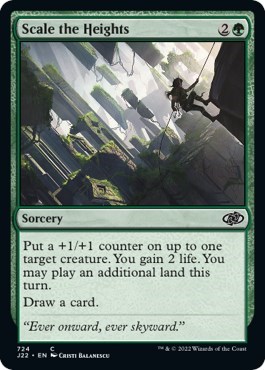 Scale the Heights from J22 #724, Magic: The Gathering card