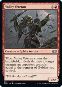Volley Veteran - Jumpstart 2022 - Magic: The Gathering card
