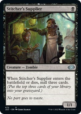 Stitcher's Supplier from J22 #472, Magic: The Gathering card