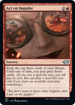 Act on Impulse from J22 #492, Magic: The Gathering card
