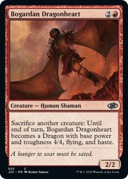 Bogardan Dragonheart from J22 #503, Magic: The Gathering card