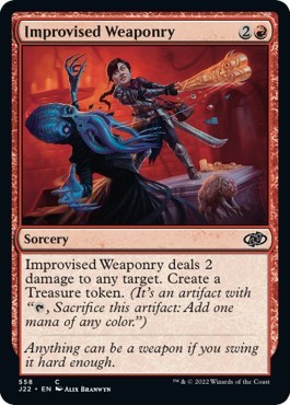 Improvised Weaponry from J22 #558, Magic: The Gathering card