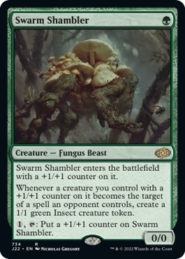 Swarm Shambler from J22 #734, Magic: The Gathering card