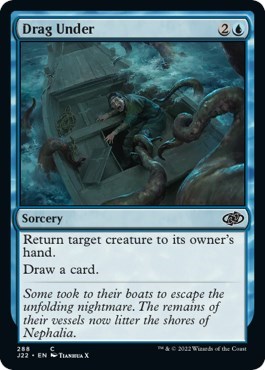 Drag Under from J22 #288, Magic: The Gathering card