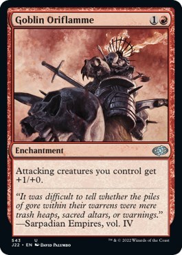 Goblin Oriflamme from J22 #543, Magic: The Gathering card