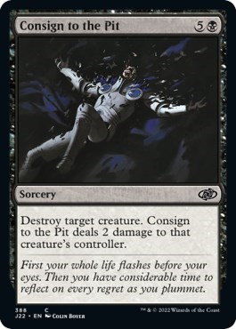Consign to the Pit from J22 #388, Magic: The Gathering card