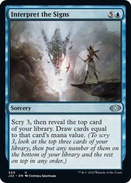 Interpret the Signs from J22 #309, Magic: The Gathering card