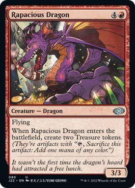 Rapacious Dragon from J22 #80, Magic: The Gathering card