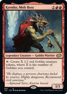Krenko, Mob Boss from J22 #564, Magic: The Gathering card
