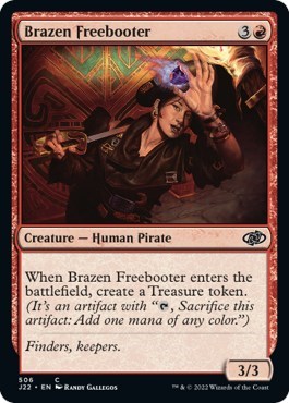 Brazen Freebooter from J22 #506, Magic: The Gathering card
