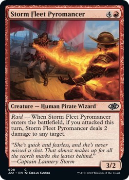 Storm Fleet Pyromancer from J22 #608, Magic: The Gathering card