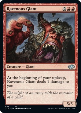 Ravenous Giant from J22 #585, Magic: The Gathering card