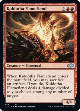 Kuldotha Flamefiend from J22 #565, Magic: The Gathering card
