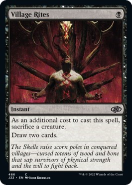 Village Rites from J22 #486, Magic: The Gathering card