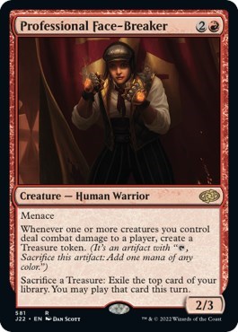 Professional Face-Breaker from J22 #581, Magic: The Gathering card