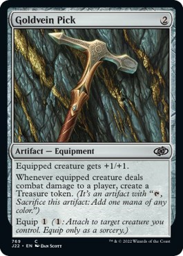 Goldvein Pick from J22 #769, Magic: The Gathering card