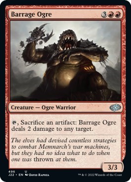 Barrage Ogre from J22 #496, Magic: The Gathering card