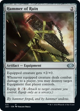 Hammer of Ruin from J22 #771, Magic: The Gathering card