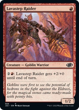 Lavastep Raider from J22 #568, Magic: The Gathering card